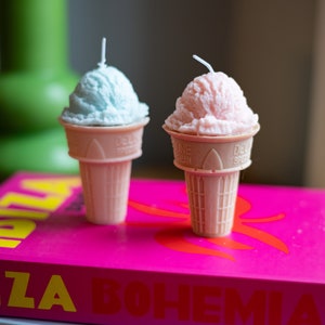 Eiscreme-Kerze / Eiswaffel / süße Kerze / personalisierte Kerze / Sommerkerze / Dekoration / Eiscreme-Liebhaber