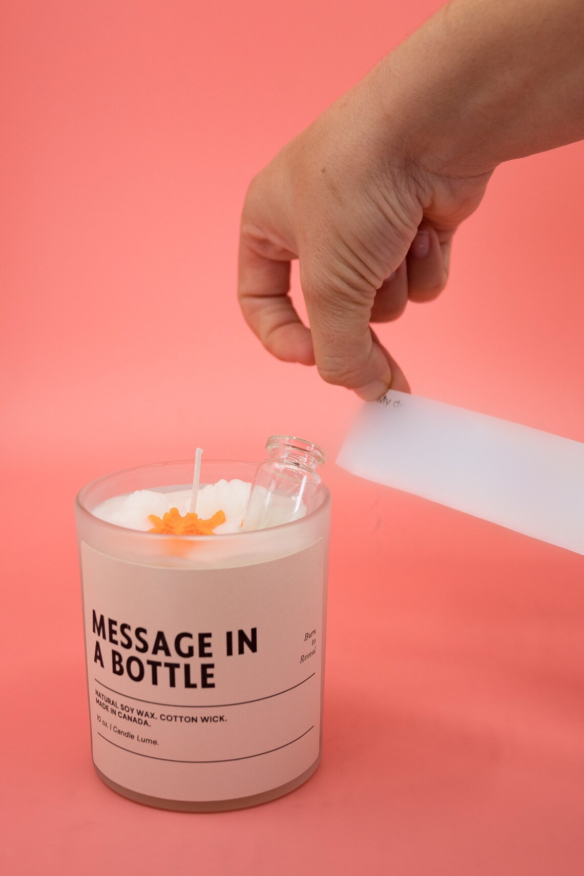 Message in a Bottle Candle / Hidden Message in a Bottle / Etsy