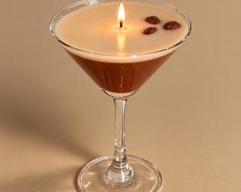 Espresso Martini Candle: Realistic Coffee Scent, Martini Glass / Cocktail Candles / Fun Gift Ideas / Bachelorette Party Favours