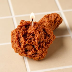Chicken Wing Candle: Small Beeswax Food Candle