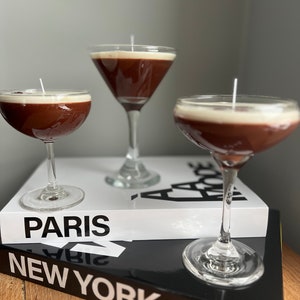 Espresso Martini Candle Coupe Glass Realestic / Coffee Candle / Espresso Martini Lovers / Espresso Lovers image 6