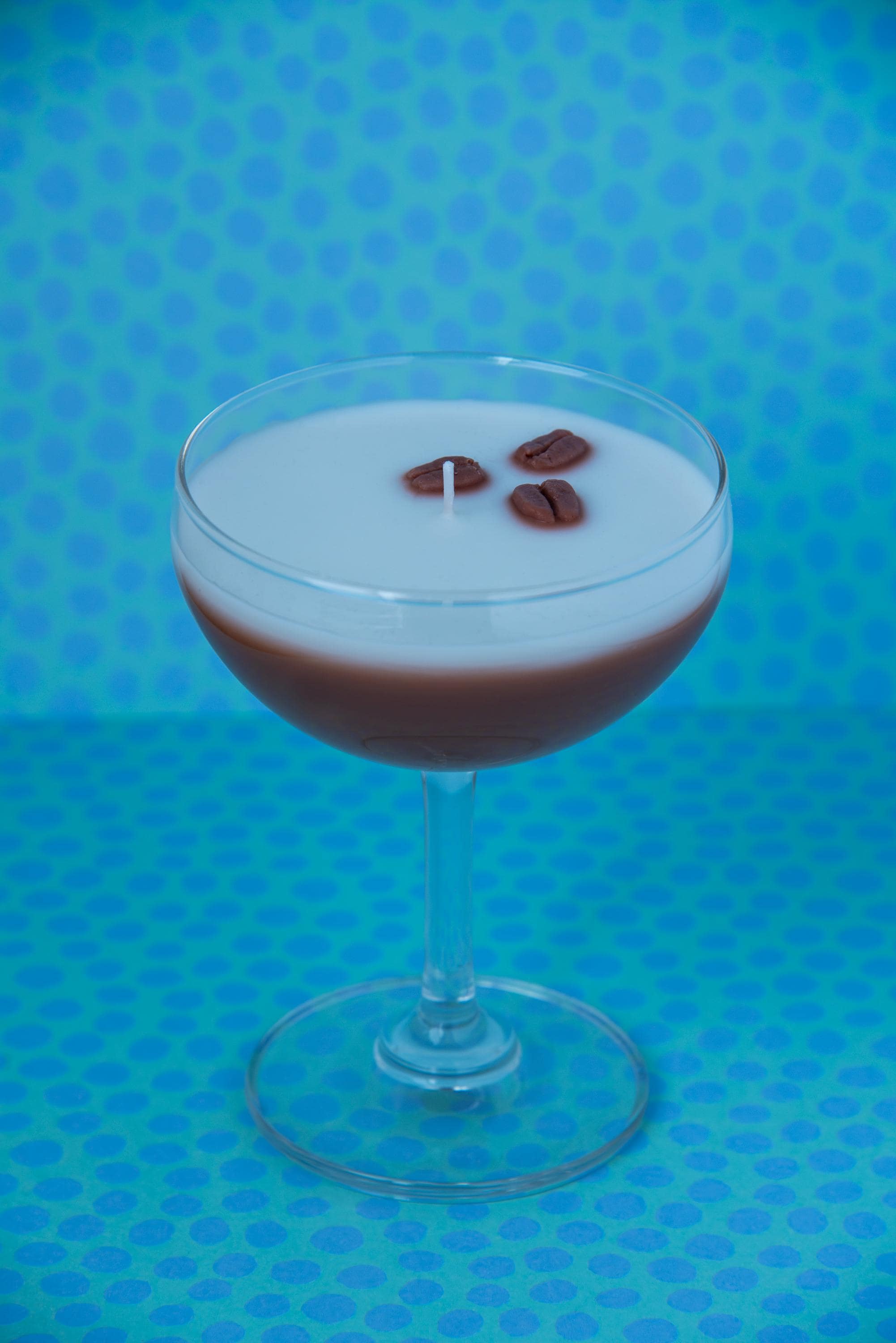 Espresso Martini Candle - Short Coupe Glass Realistic  / Coffee Candle / Espresso Martini Lovers / Espresso Lovers