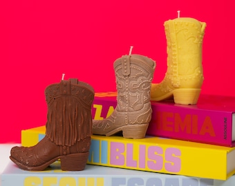 Cow Boy Boot Candle / Yeehaw Candle / Western Candle / Country Candle