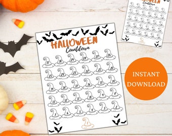 Halloween Countdown Calendar | Halloween Countdown Printable
