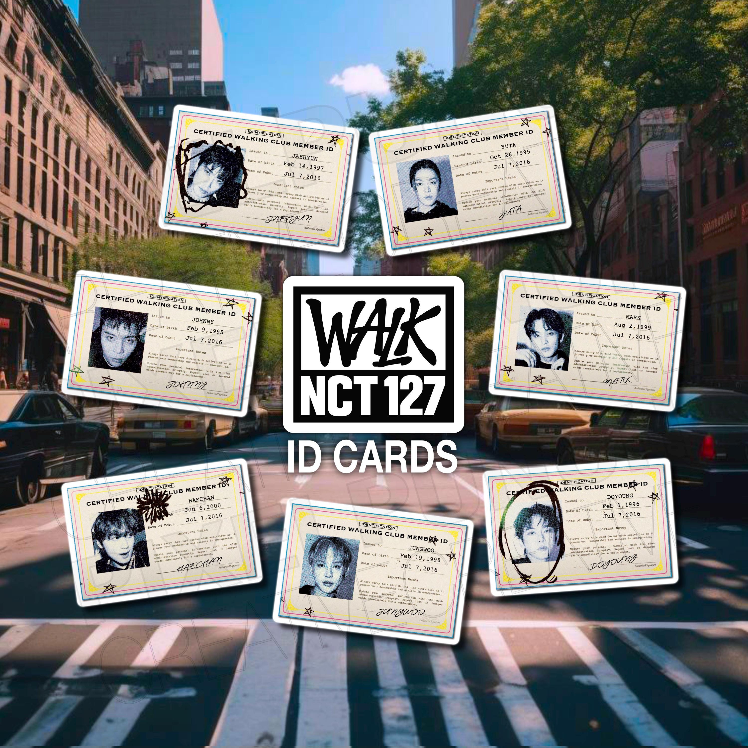 NCT 127 “Club ID” Walk sticker or Card