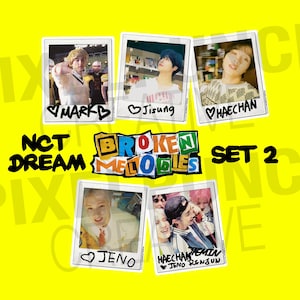NCT Dream Broken Melodies “Polaroids” stickers, Set 2