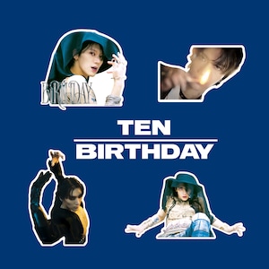 Individual Ten WayV NCT “Birthday” Stickers