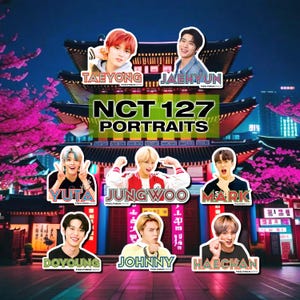 Individual NCT 127 “Named Portrait” stickers