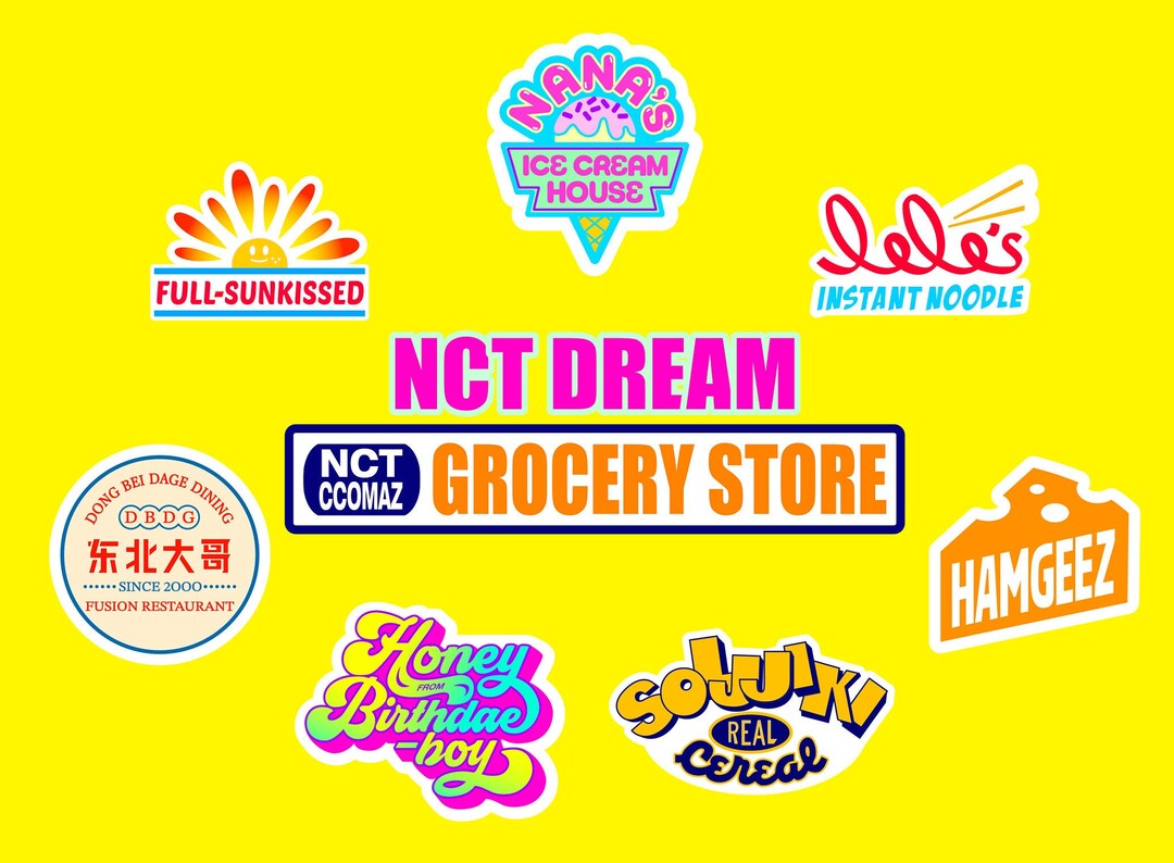 NCT Dream Grocery Store Replica Stickers Etsy