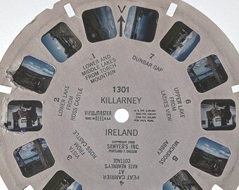 KILLARNEY IRELAND 1950 Sawyer's View-Master single Reel 1301, Ross Castle, Muckross Abbey, nearly 75 years ago