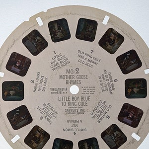 MOTHER GOOSE RHYMES Viewmaster Reel, Little Boy Blue to King Cole, 1950  Sawyer's Mg. 2 Single Reel -  Canada