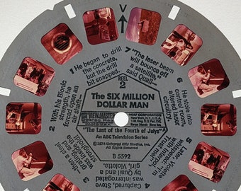 The Six Million Dollar Man ViewMaster Reel B 5592, The Last of the Fourth of Julys, 1974 ABC Universal single reel 2 Two