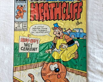 Classic HEATHCLIFF #17 August 1987 Marvel Star COMIC BOOK Cartoon Comics by George Gately masked moocher