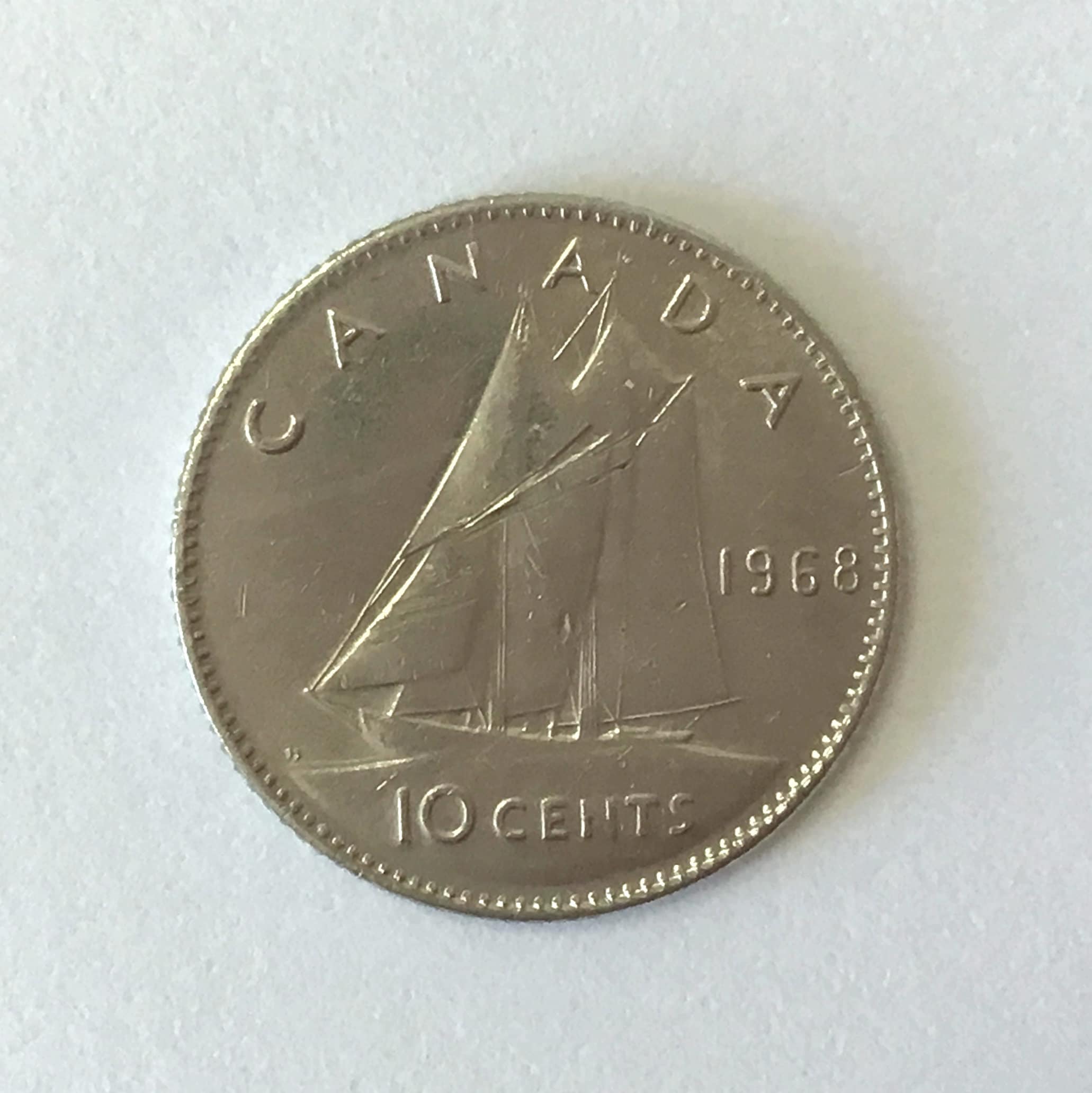 CANADA Silver DIME 1968 Canadian 10 Cent Coin With Queen Etsy Canada