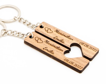 Schlüsselanhänger für Paare personalisiertes Geschenk Paar Schlüsselanhänger Partner Schlüsselanhänger Paare Schlüsselanhänger Hochzeit