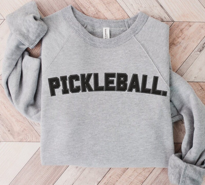 Pickleball Embroidered Sweatshirt, Pickleballer, Pickleball Sweater