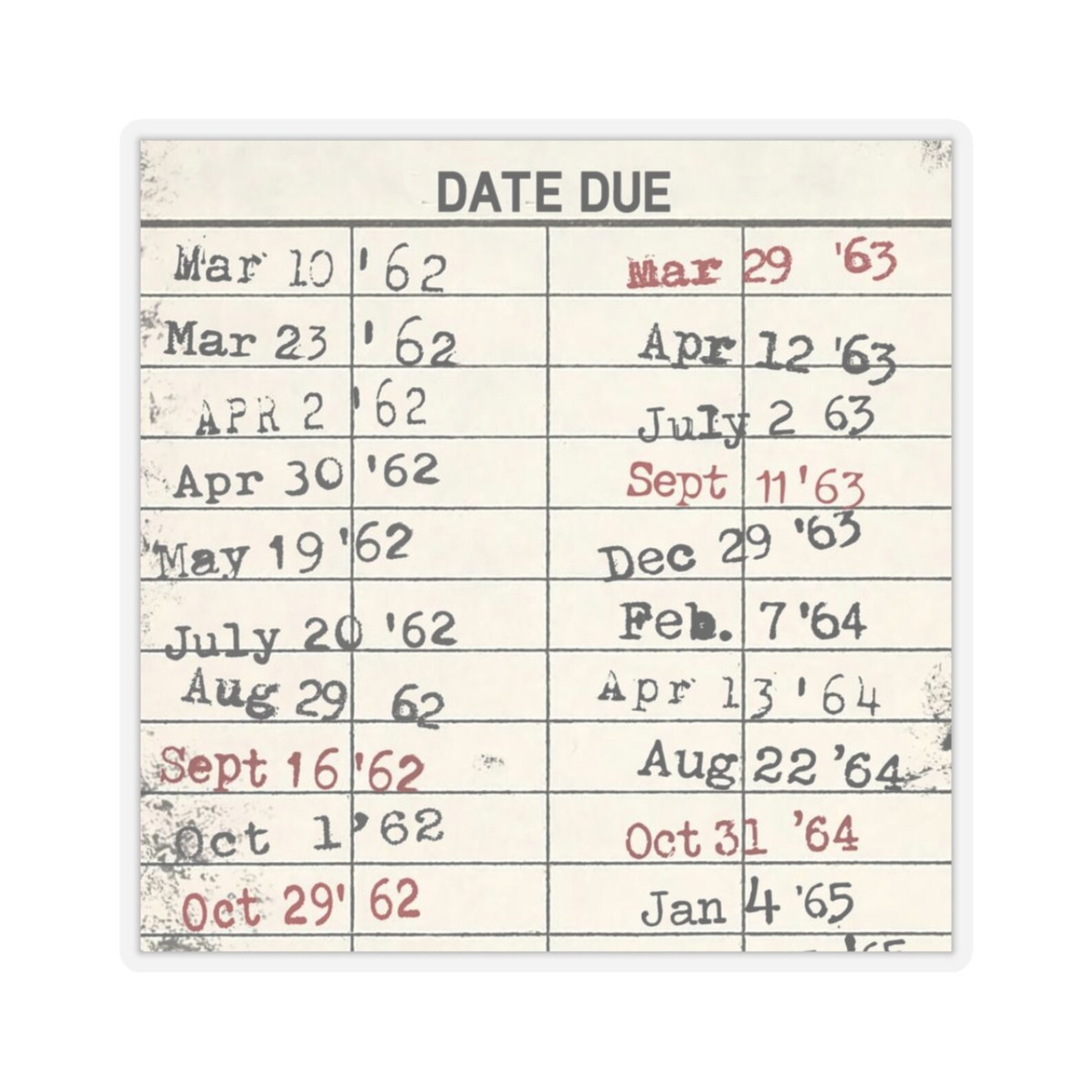 vintage-library-due-date-stickers-kiss-cut-stickers-gift-for-reader