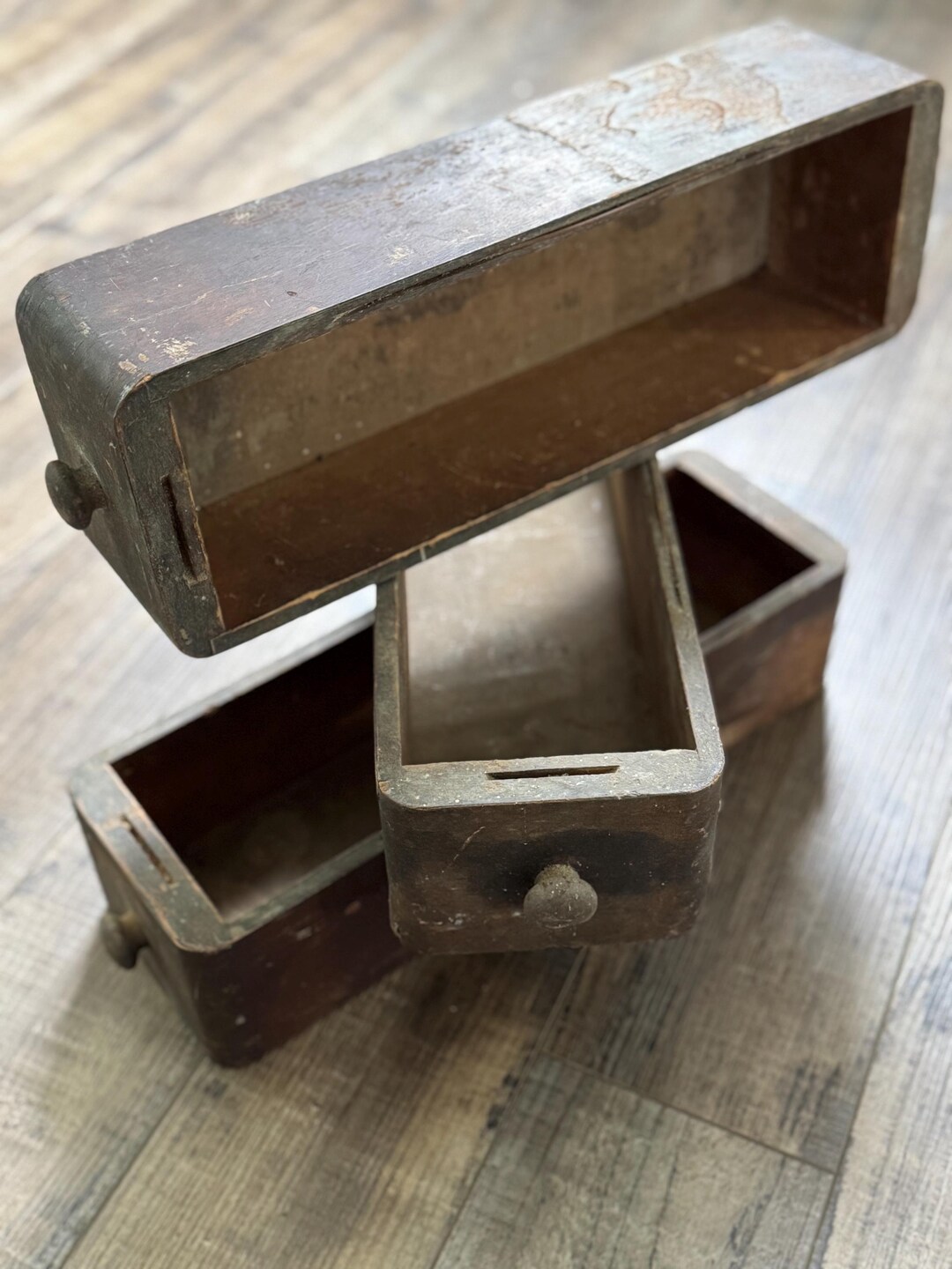 Vintage Sewing Drawer -ONE Wood Sewing Machine Drawer- Vintage Riser ...