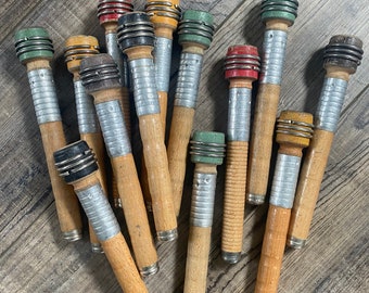 Wood Spools-SET of 6-Vintage Spool-Vintage Thread Spool -Vintage Sewing-Wood Spool Craft Supplies-Wood Bobbin-Wood Thread Spool- Spool Craft
