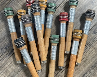 Wood Spools-SET of 6-Vintage Spool-Vintage Thread Spool -Vintage Sewing-Wood Spool Craft Supplies-Wood Bobbin-Wood Thread Spool- Spool Craft