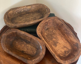 Wood dough Bowl - Rustic Dough Bowl - Candle dough bowl - Primitive Dough Bowl- Vintage Dough Bowl - Antique Style Dough Bowl - Gift