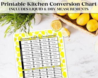 Lemon Design Kitchen Conversion Chart