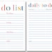 Printable Daily and Weekly to Do Lists Task List Printable Productivity ...