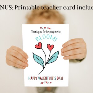 24 Printable Classroom Valentines Bonus Printable Teacher Valentine Card Class Valentines Printable Valentines Digital Downloads image 3