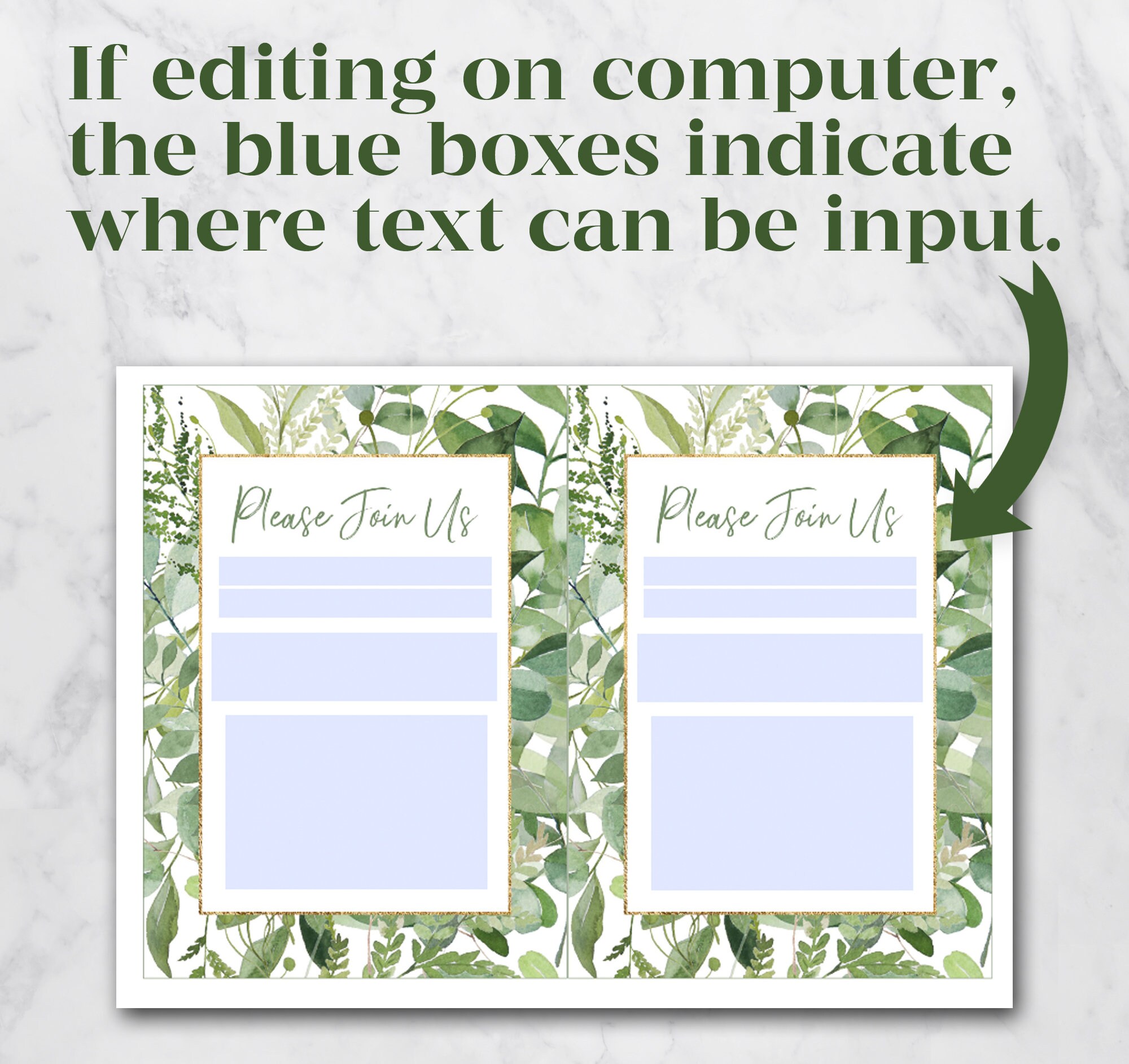 Printable Boho Editable Invitation Template Party Invitation Modern ...