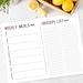 Printable Meal Planner &amp; Shopping List | Weekly Meal Planner Template ...