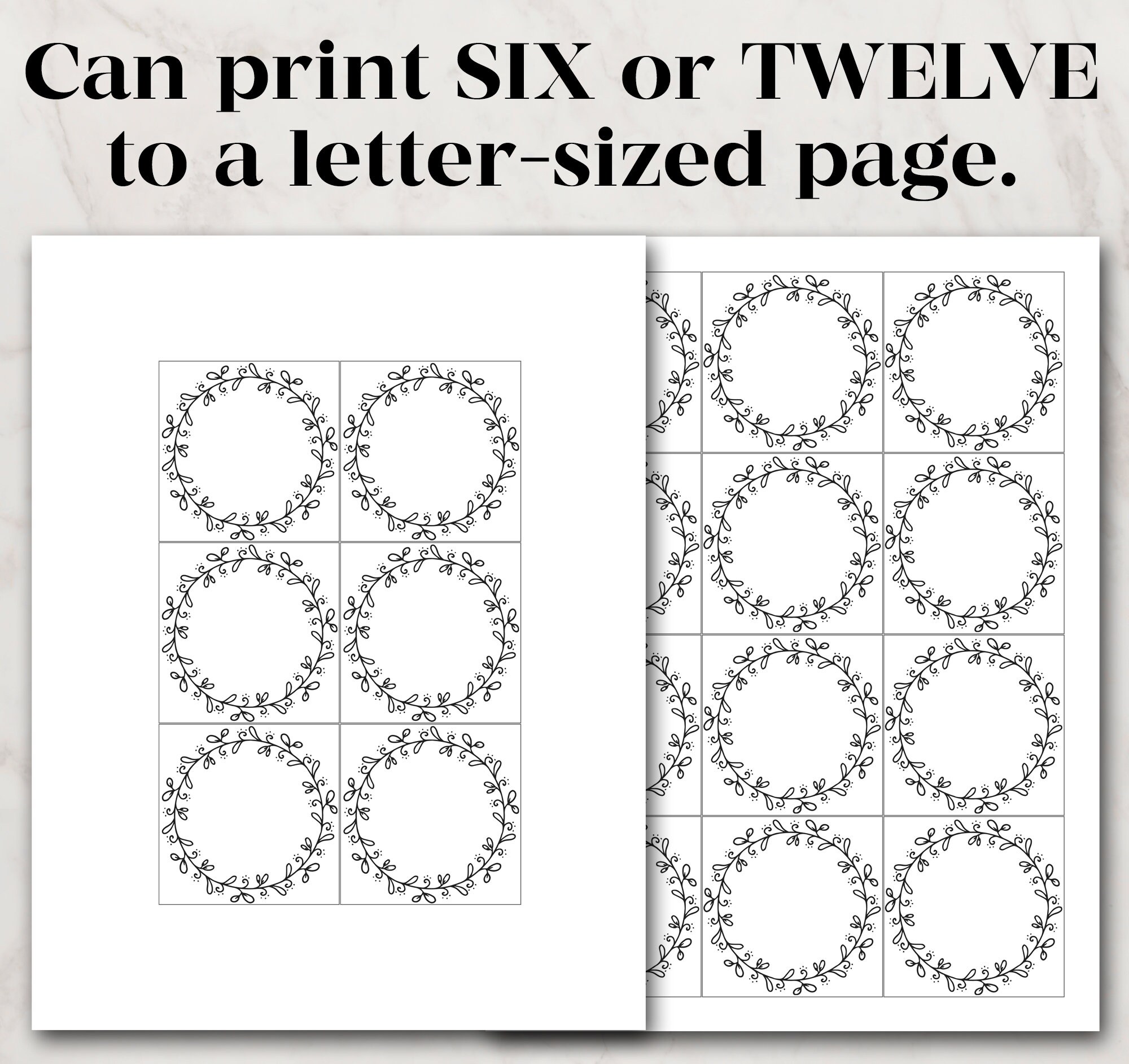 Printable Present Tag Editable PDF Gift Tag Favor Tags Commercial Use ...