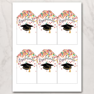 Printable Graduation Gift Tags | Editable and Easy to Personalize ...