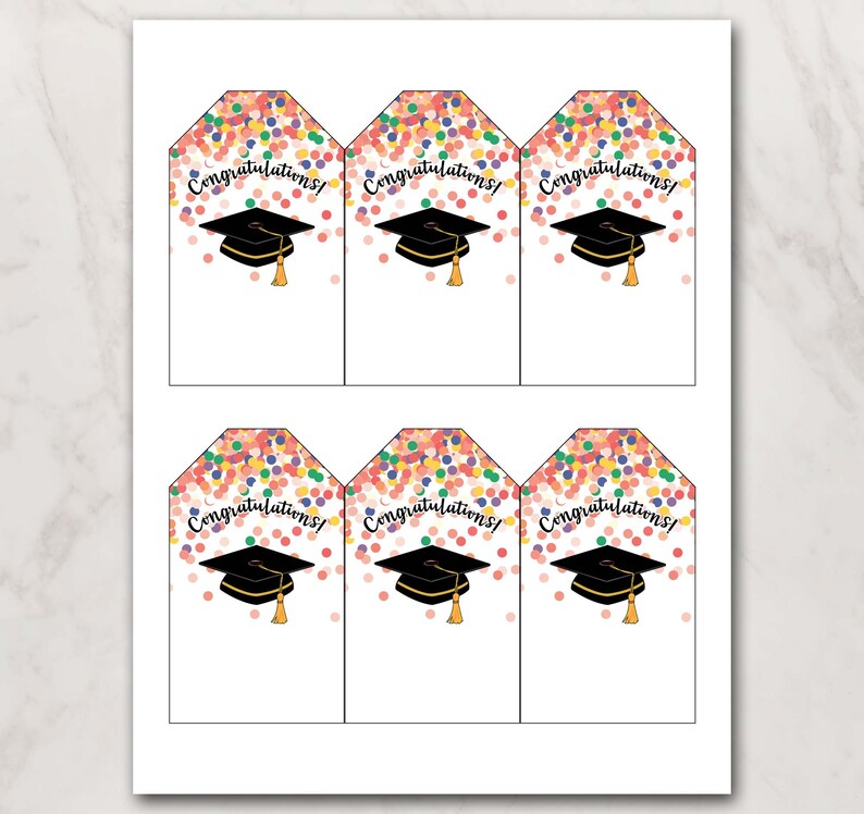 Printable Graduation Gift Tags Editable and Easy to - Etsy