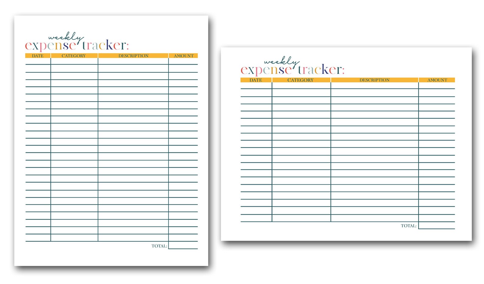 Weekly Expense Tracker Printables | Finance Tracker | Finance Planner ...