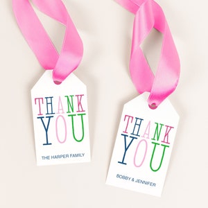 Printable Thank You Tags EDITABLE Colorful and fun printable gift tags or favor tags for a variety of occasions. image 7