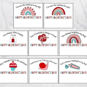 24 Printable Classroom Valentines Bonus Printable Teacher Valentine Card Class Valentines Printable Valentines Digital Downloads image 7