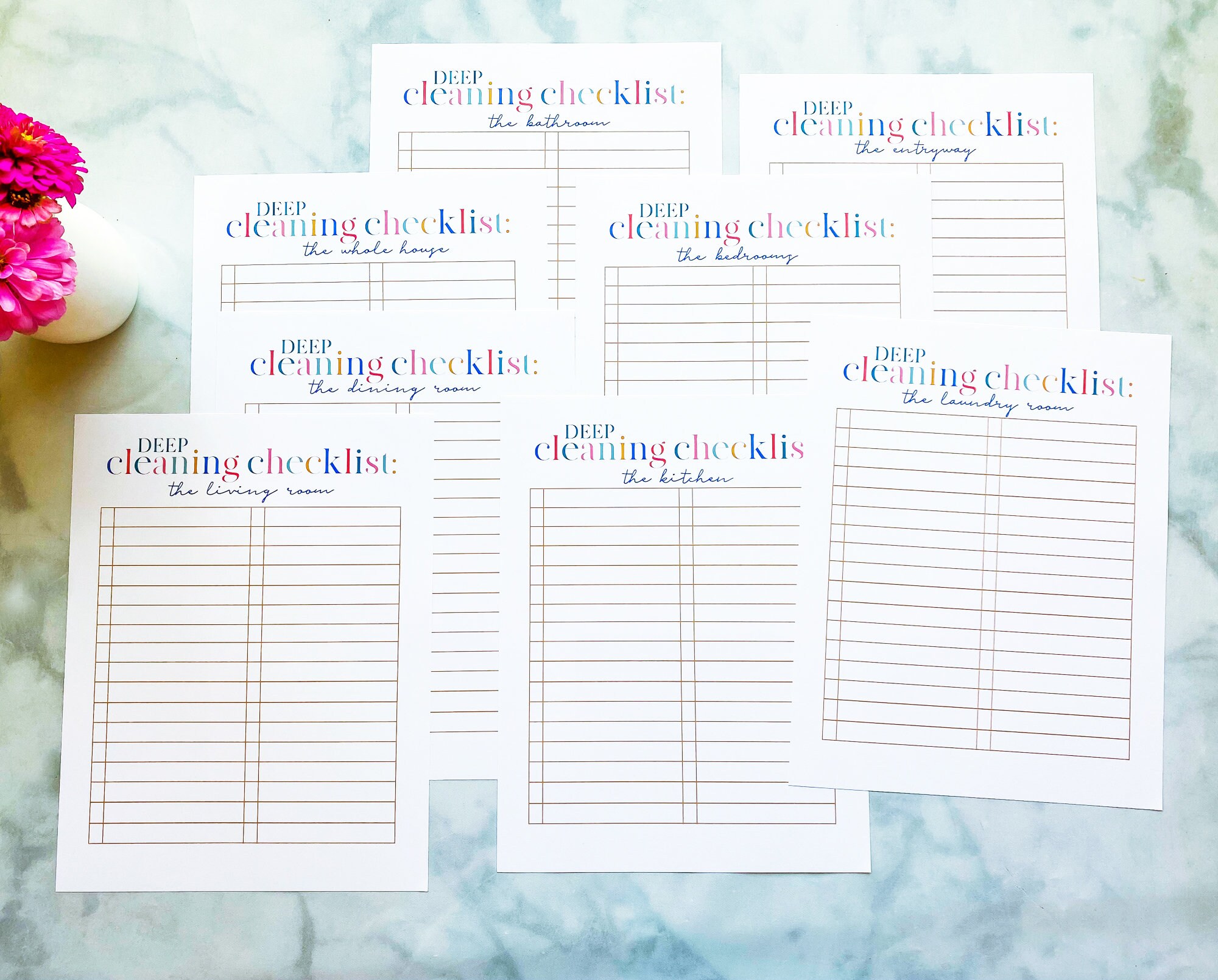 Deep Cleaning Checklist Printables Cleaning Planner Cleaning Schedule ...