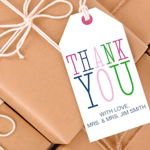 Printable Thank You Tags EDITABLE Colorful and fun printable gift tags or favor tags for a variety of occasions. image 6