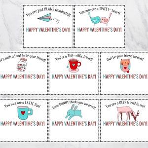 24 Printable Classroom Valentines Bonus Printable Teacher Valentine Card Class Valentines Printable Valentines Digital Downloads image 5