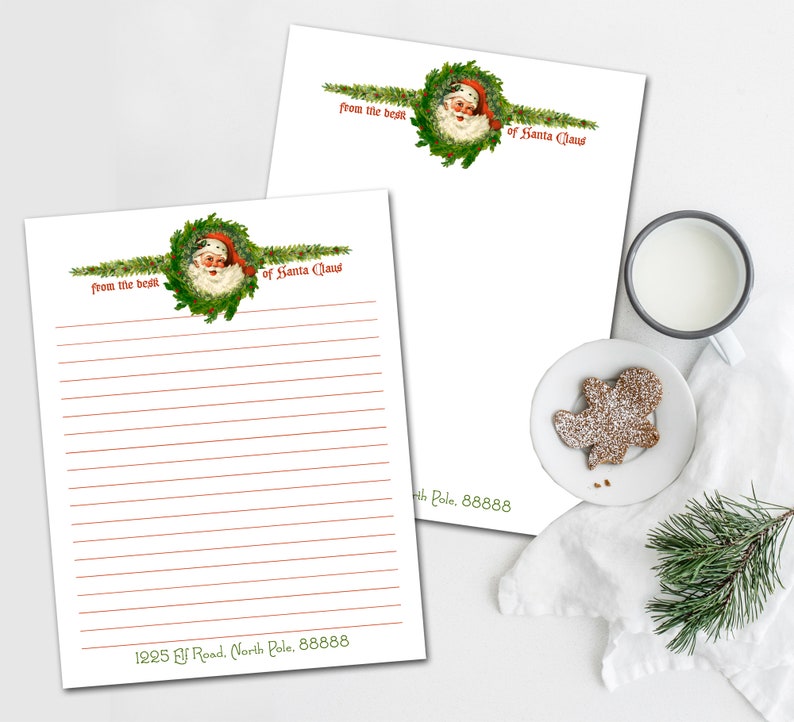 Printable Letter From Santa Letterhead Fully Editable Christmas Printable letter from santa letterhead fully editable christmas