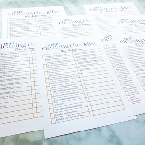Deep Cleaning Checklist Printables | Cleaning Planner | Cleaning ...
