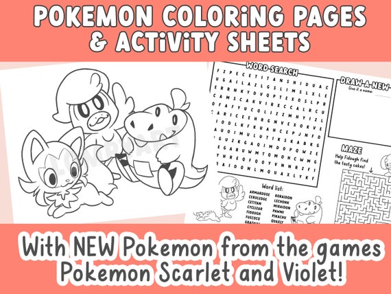Pokemon Maze  Pokemon, Pokemon coloring, Pokemon coloring pages