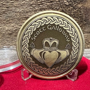 Personalized Claddagh Challenge Coin