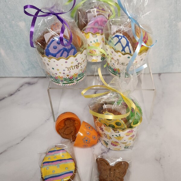 Dog Easter basket, dog gift, dog treats, dog cookies, dog biscuits