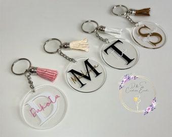 Personalised key rings. Key chains. Personalised gift. Bridesmaid. Maid of honour. Bride. Gift. Stocking filler. Valentines gift