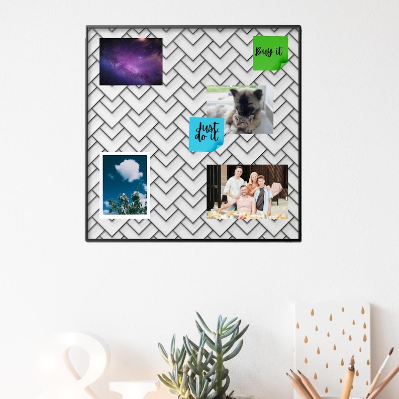 Elevate Your Dorm Décor: This Season’s Must-Have Metal Wall Art 9 Metal Mood board Photo Grid, Metal Wall Dorm Decor, Wall Organizer, Grid Wall Panels, Picture board, Luxury Wall Organizer Wall Art Gift