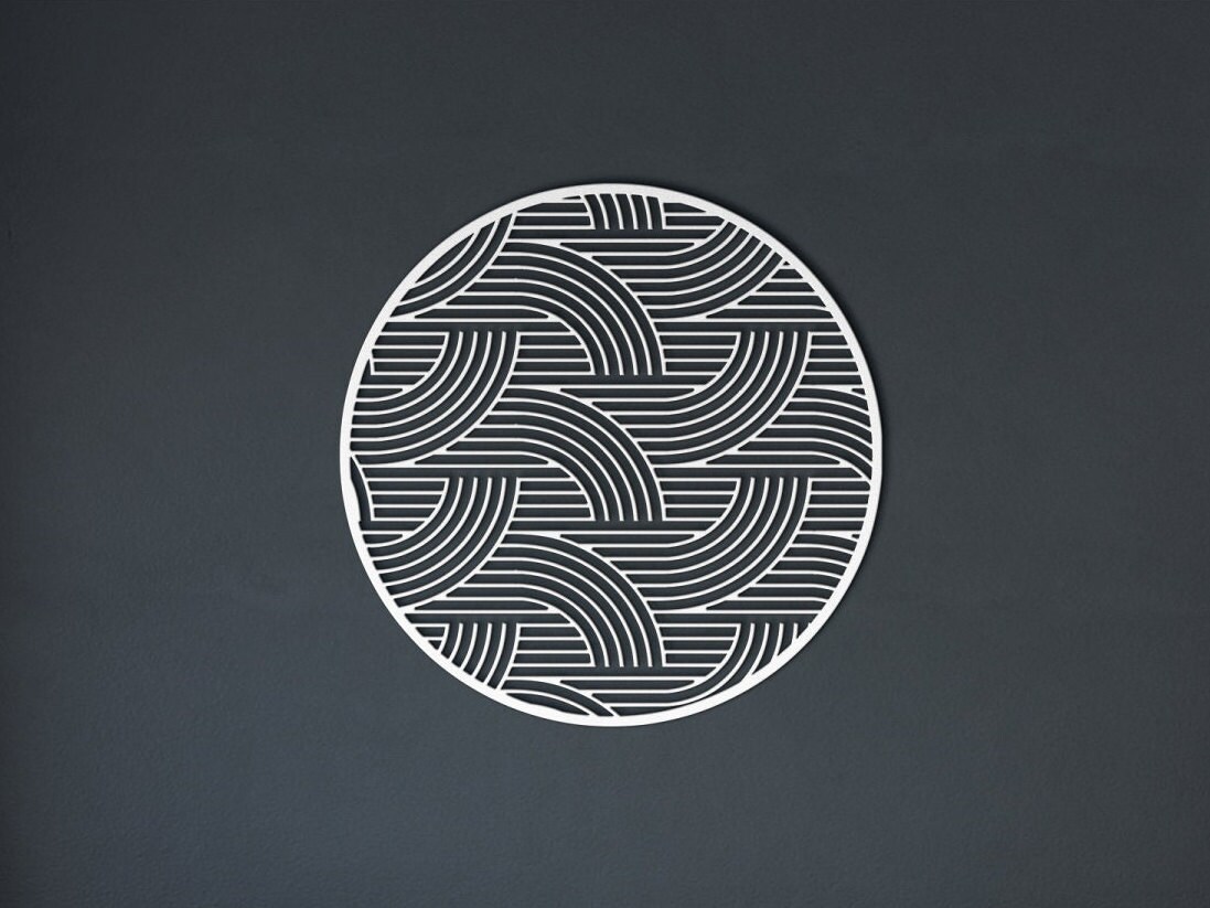 Japanese Metal Wall Art Japanese Modern Art Metal Garden Art Asia Decor