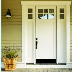 Metal Door kick plate 8x36 inch Steel front door plate, Farmhouse kick plate, Cabin door plate, Country house door plate door protection