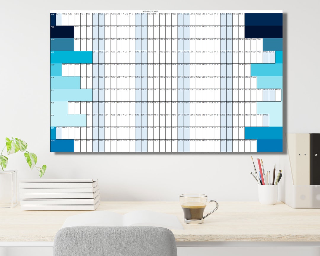 2023 Wall Planner & Wall Calendar 2023 Year Planner Etsy