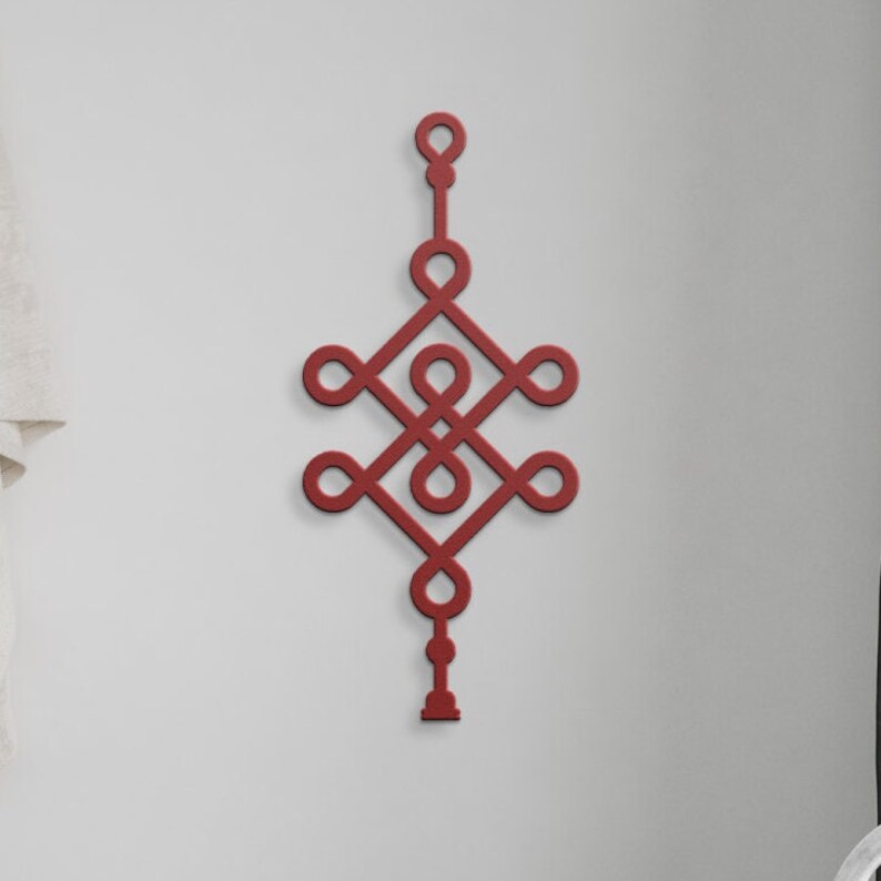 The Art of Feng Shui for Home and Office 35 Feng Shui Chinese Symbol Chinese Knot Metal Wall Art Chinese Tassel Ribbon Metal Sign Housewarming Gift New Year Gift Housewarming Gift